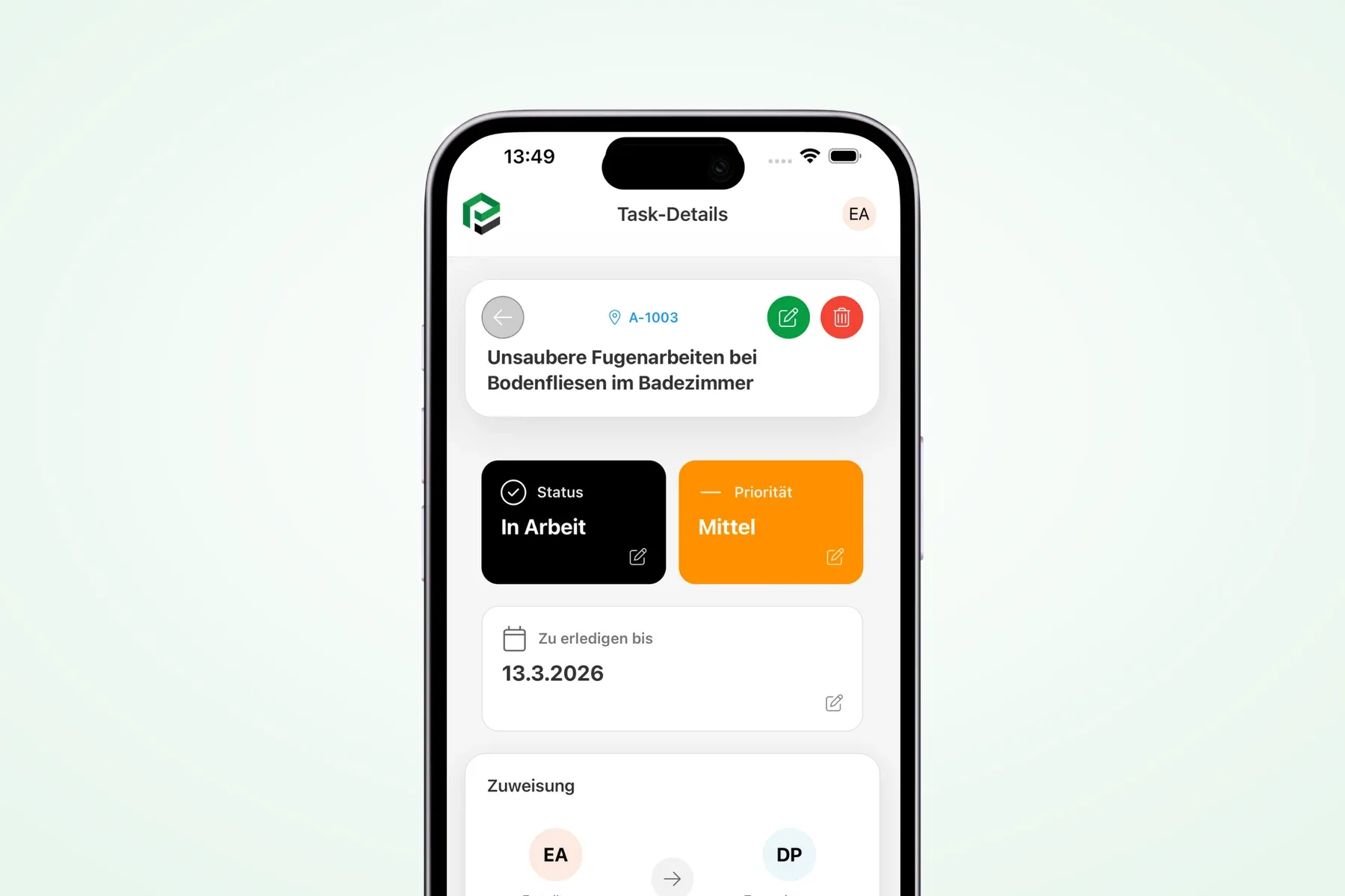 Die PlotJet App auf dem Smartphone